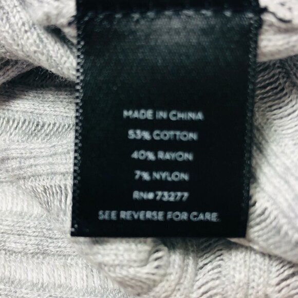 Simply Vera Wang Womens Gray Crew Neck Long Sleeve Knit Tunic Top Sz S New - Picture 7 of 9